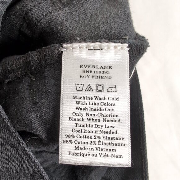 Everlane Women's Black Denim Jeans Regular Fit, Size 24 - Picture 4 of 7